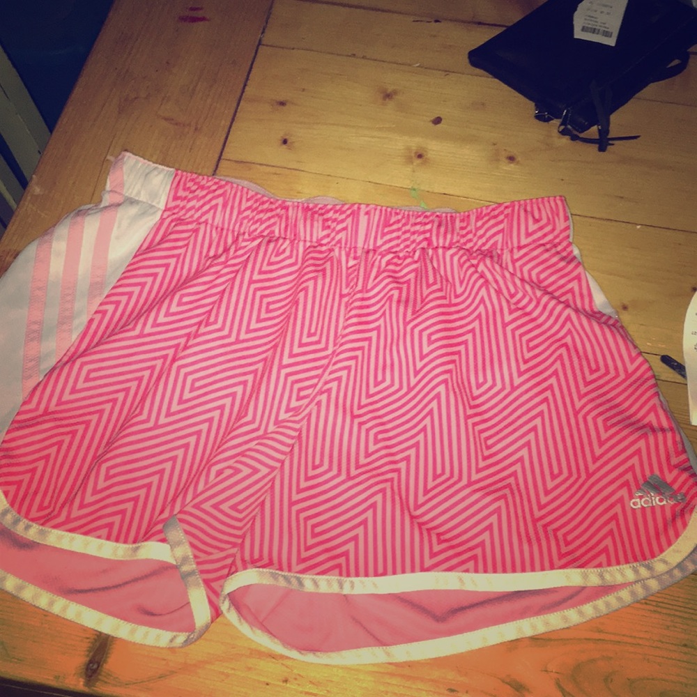 Girls Adidas shorts! Pink!! Size: Medium